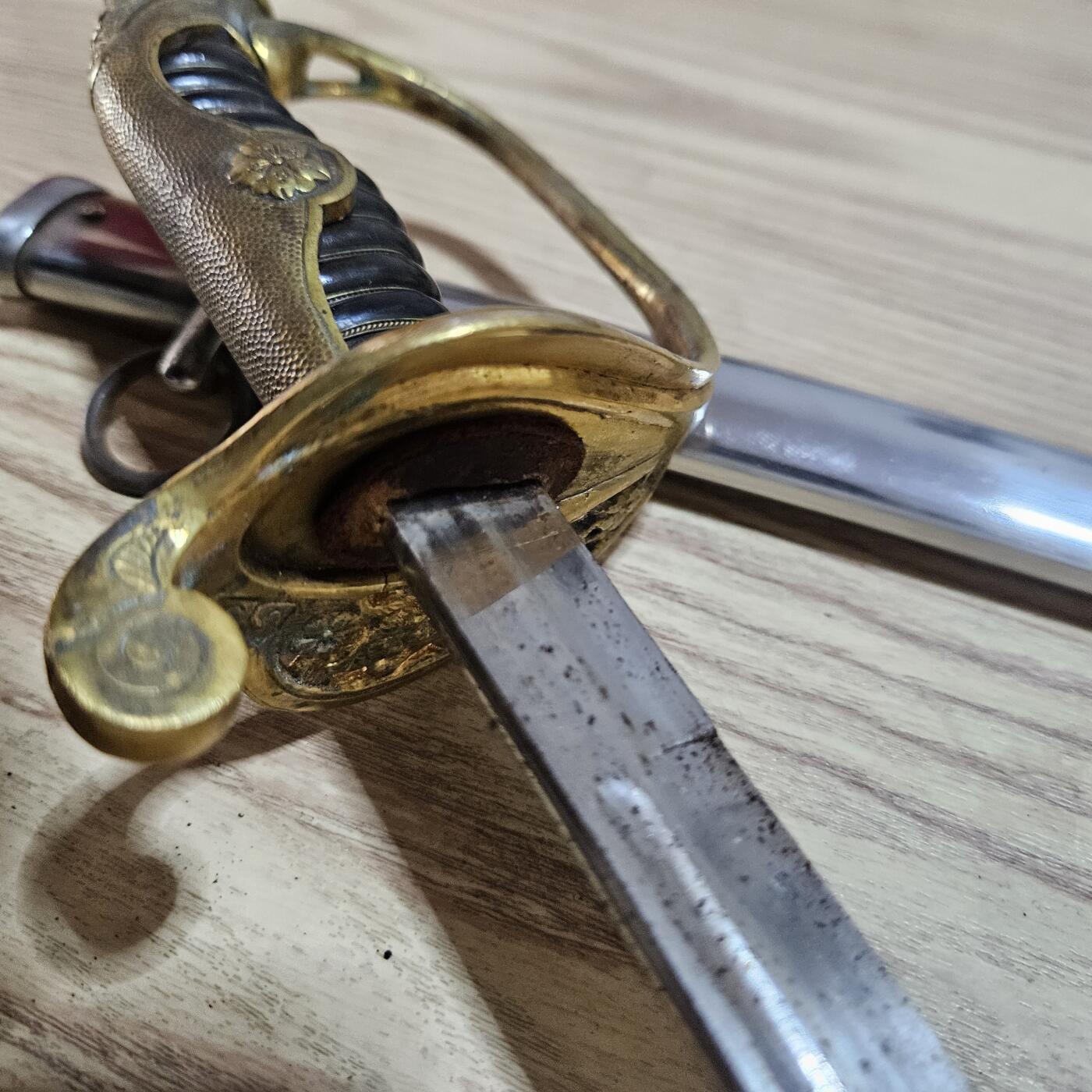 0元起拍勋章 第338期 咸鱼国勋章拍卖专场 3月15日（周日）下午6：00开始 合法未开刃 明治19式尉官指挥刃