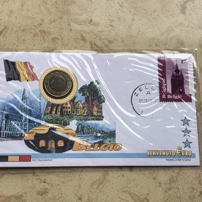 道一币馆币章第一百六十八场 - 邮币封 比利时2004年1欧元