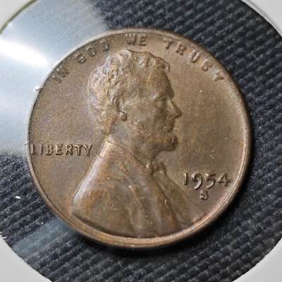 KK钱币收藏小铺   第405期 2月预留时间 周末发货 - 1954美国1分 