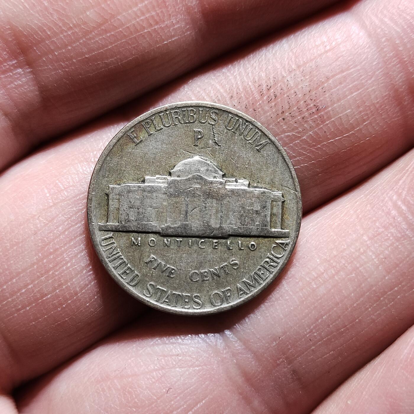 中外钱币第八场 美国1944年5美分