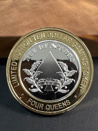 ❤️【币观天下】❤️ 第344期钱币秒杀拍卖场- 2026.3.6周五晚上6点半场 长期征集拍品  - 美国四皇后酒店筹码（黑桃A）