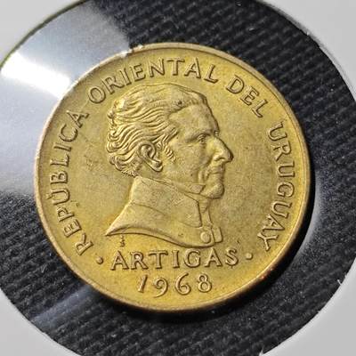 KK钱币收藏小铺   第405期 2月预留时间 周末发货 - 1968乌拉圭5比索 