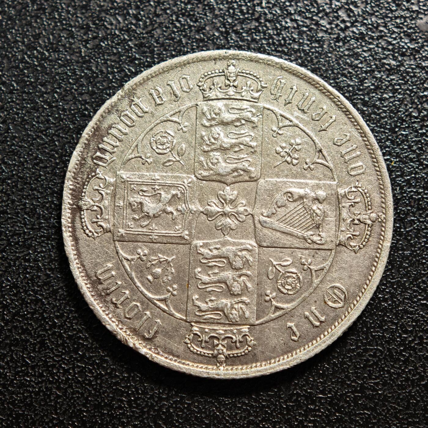 【德藏】世界币章拍卖第167期（拍品征集中~欢迎藏友联系） 英国维多利亚时期哥特弗洛伦银币 直径约：28.5mm；重约：11.1g