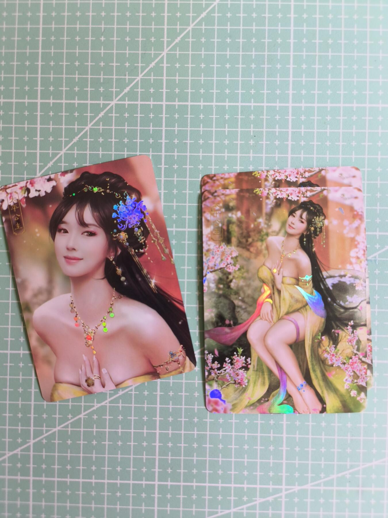 C先生卡牌 第24期  零抽层收拍品，送拍加微私聊 【彩闪】卡将文创《欲女传》太平公主 双服饰+近景 3张