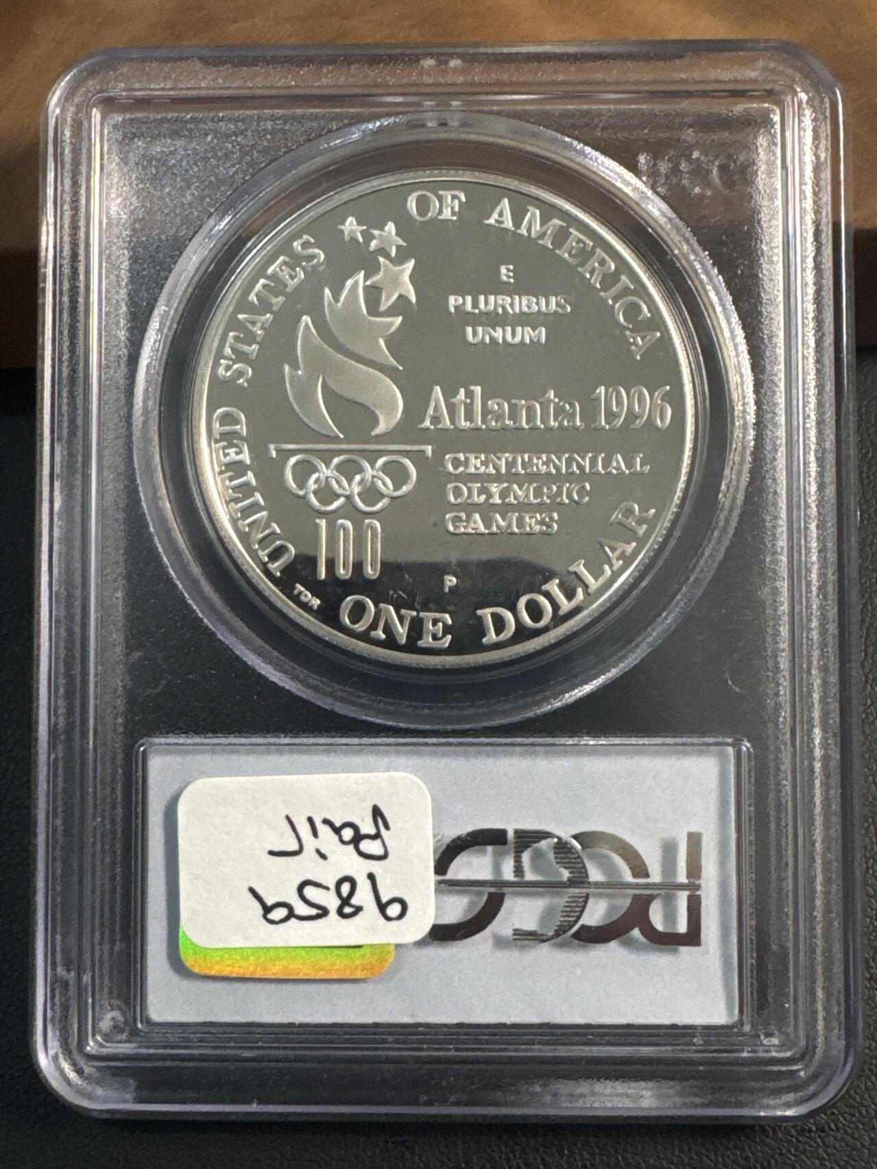 ❤️【币观天下】❤️ 第344期钱币秒杀拍卖场- 2026.3.6周五晚上6点半场 长期征集拍品  1996年美国奥运会轮椅纪念银币PCGS PR69