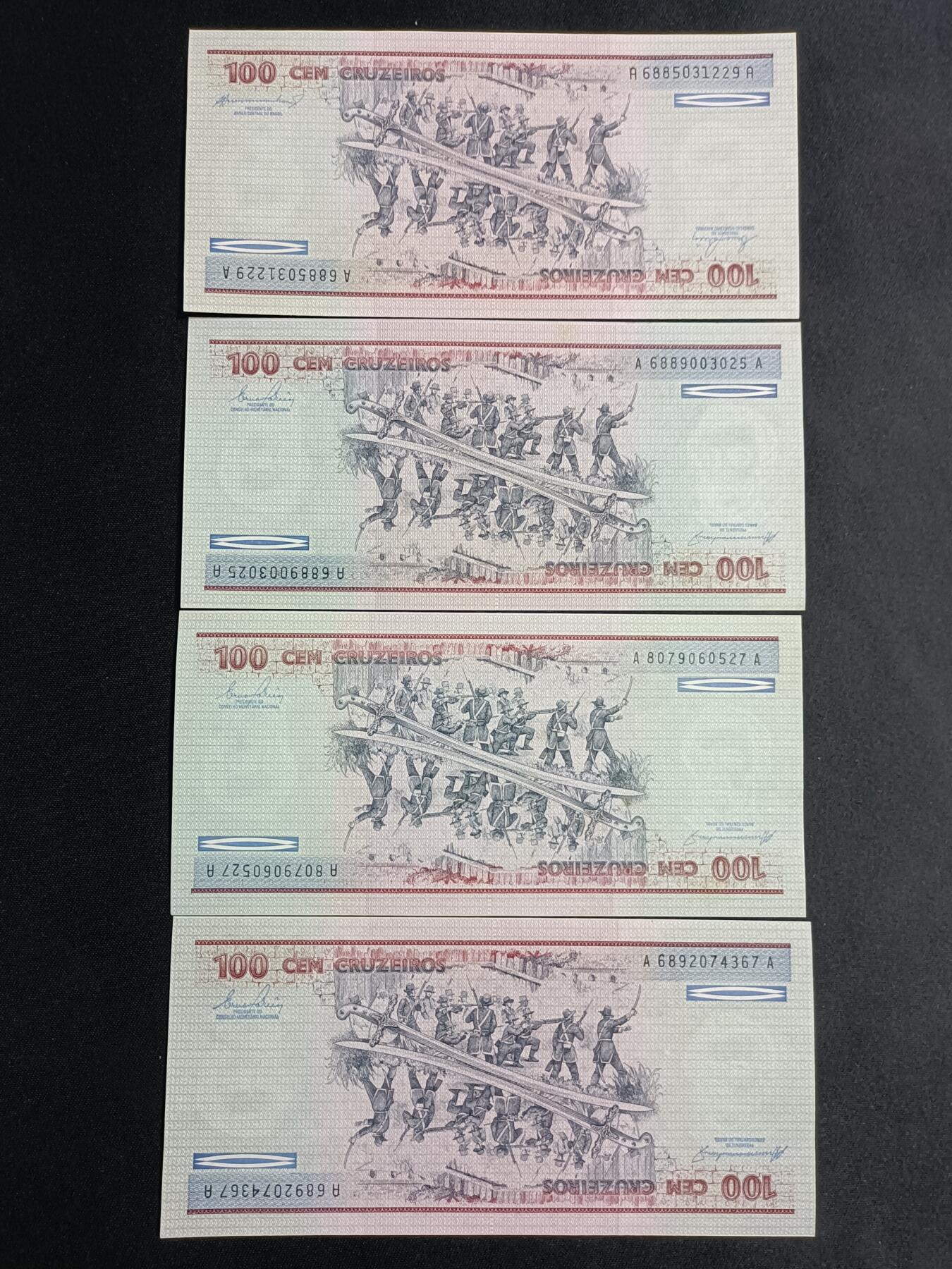 【游宝拍卖】丙午马年第12期 巴西 4张 UNC/UNC-