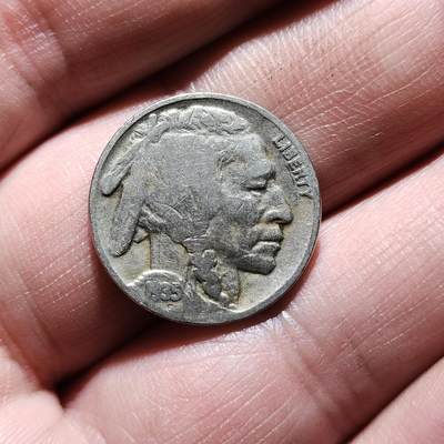 中外钱币第八场 - 美国印第安人野牛5美分