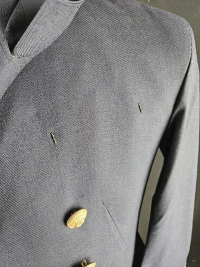 0元起拍勋章 第338期 咸鱼国勋章拍卖专场 3月15日（周日）下午6：00开始 日本ww2时期 川崎重工汽船制服上衣 胸围96 衣长68 肩宽44 袖长58