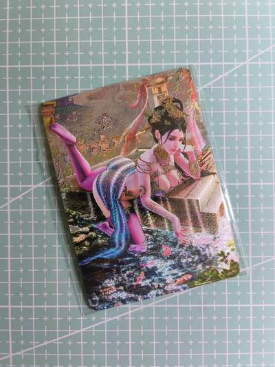 C先生卡牌 第24期  零抽层收拍品，送拍加微私聊 - 【浮雕折光】燎原文化×巴丁《绝色绘卷》西施 三渐变