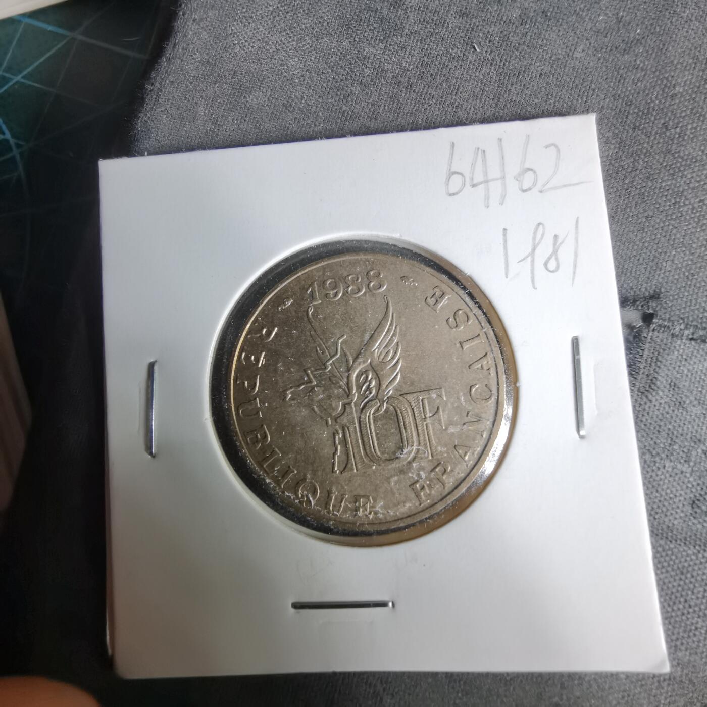 沼泽如烟--第1019场 法国1988年10法郎