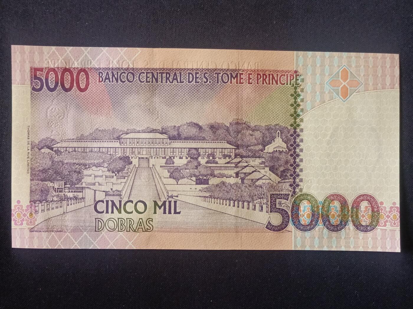 【游宝拍卖】丙午马年第11期 圣多美和普林西比-5000多布拉【1996年 全新UNC】