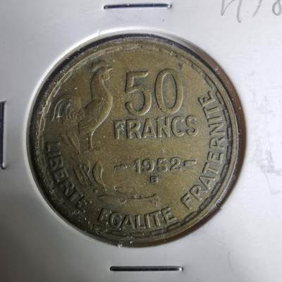 沼泽如烟--第1019场 - 法国1952年50法郎B版