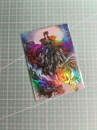 C先生卡牌 第24期  零抽层收拍品，送拍加微私聊 - 【彩闪】卡德曼×张建东—扈三娘