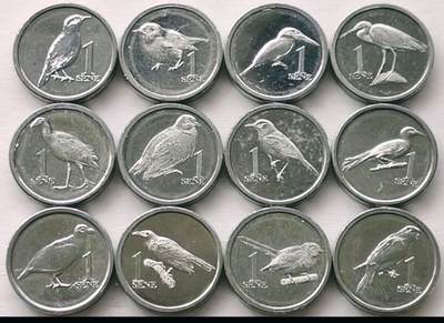 ❤️【币观天下】❤️ 第344期钱币秒杀拍卖场- 2026.3.6周五晚上6点半场 长期征集拍品  - 萨摩亚2020年鸟类1生丁纪念币12枚一套