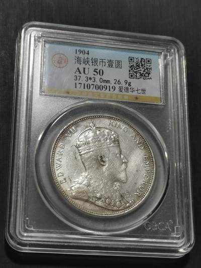 天下钱庄专场欢迎参拍 - 1904大版海峡一元银币