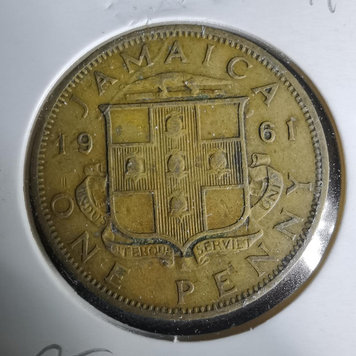 沼泽如烟--第1019场 牙买加1961年1便士