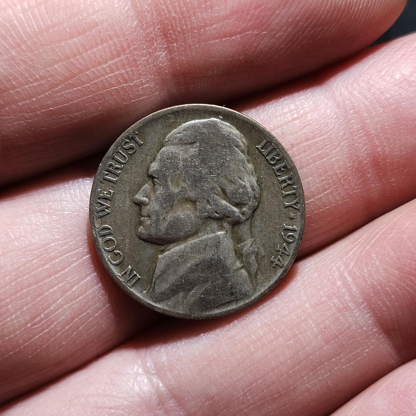 中外钱币第八场 美国1944年5美分