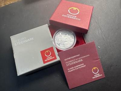 ❤️【币观天下】❤️ 第344期钱币秒杀拍卖场- 2026.3.6周五晚上6点半场 长期征集拍品  - 奥地利联邦省系列银币 盒证齐全(面值10欧，重量17.3克)2012-2