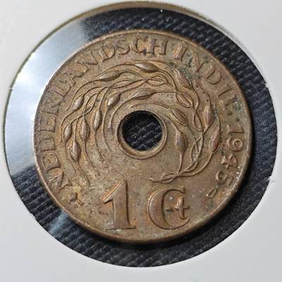 KK钱币收藏小铺   第405期 2月预留时间 周末发货 - 1945荷属东印度1分