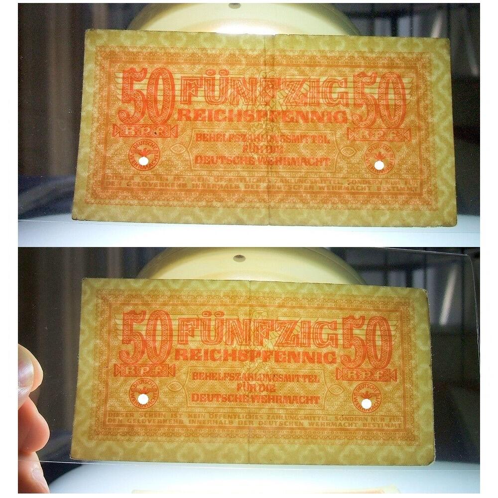 单张价 德国第三帝国1942年 展翅鹰50芬尼 好品