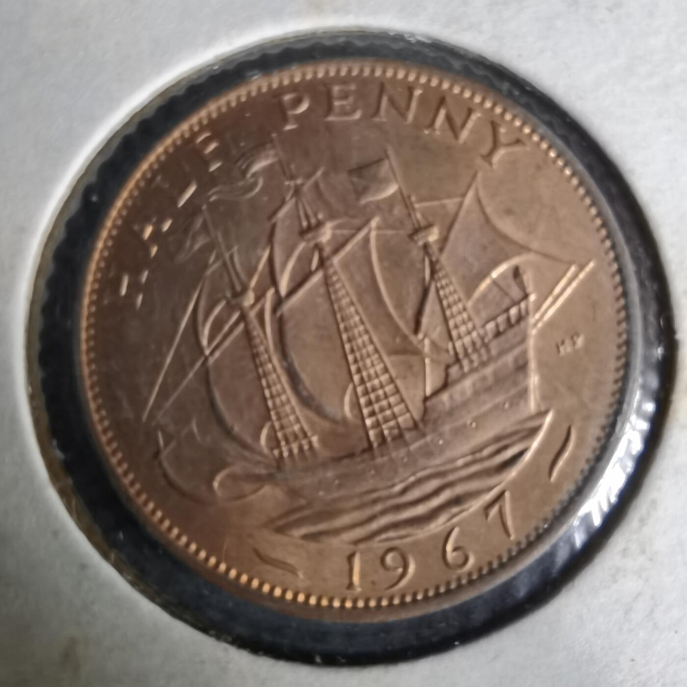 沼泽如烟--第1019场 英国1967年半便士