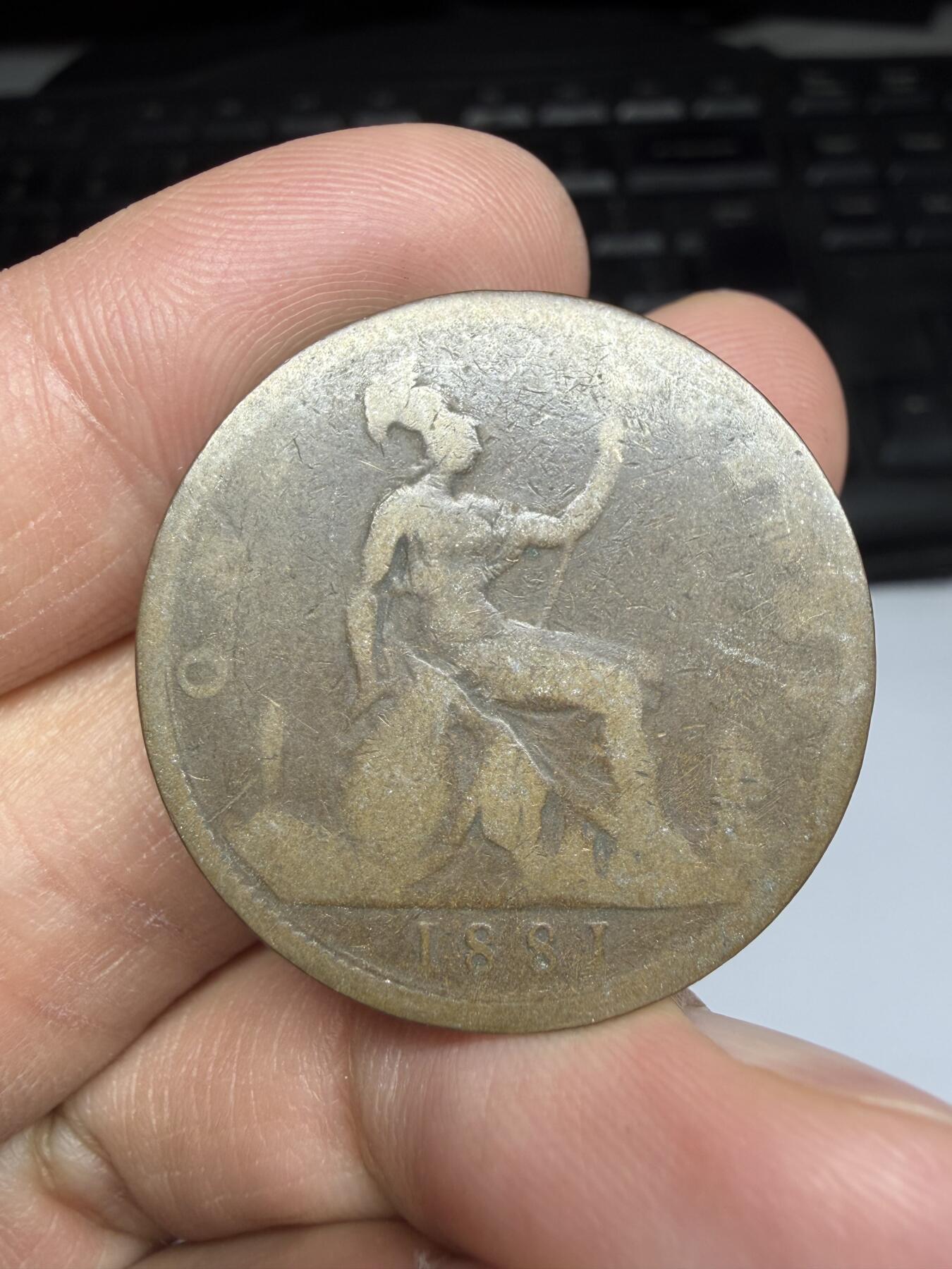 2026年集古藏今外币拍卖第三期-第2场—（总第312拍），可以寄存60天，满160元包邮。 1881年英国1便士