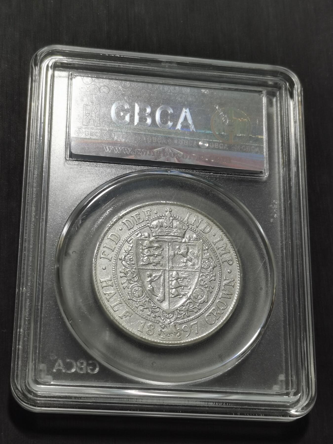 天下钱庄专场欢迎参拍 英国维多利亚披纱半克朗银币