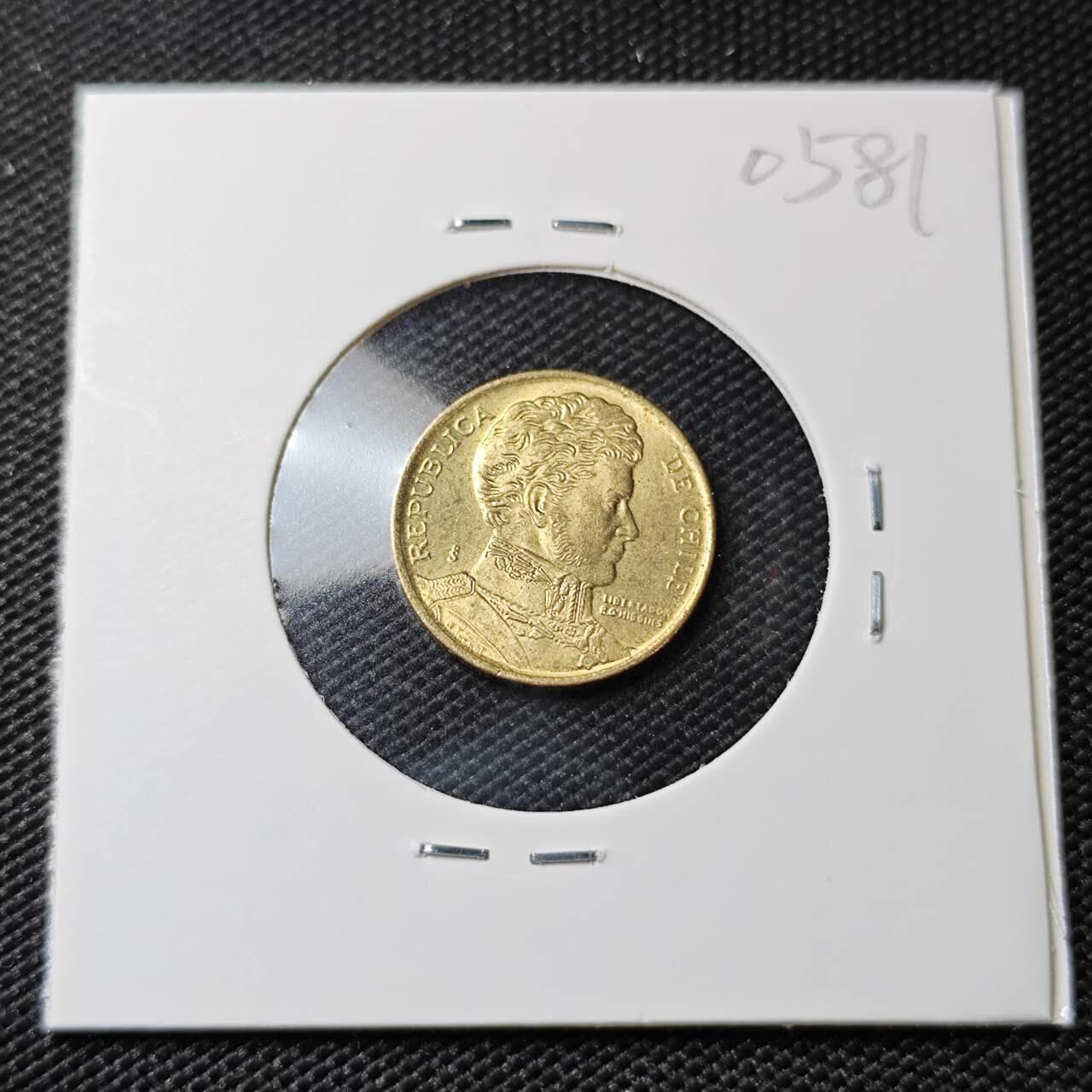 KK钱币收藏小铺   第405期 2月预留时间 周末发货 1990智利1比索 好品