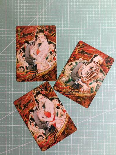 C先生卡牌 第24期  零抽层收拍品，送拍加微私聊 - 【普卡】燎原文化×雕仙《仙梦红楼》风月宝鉴 三渐变