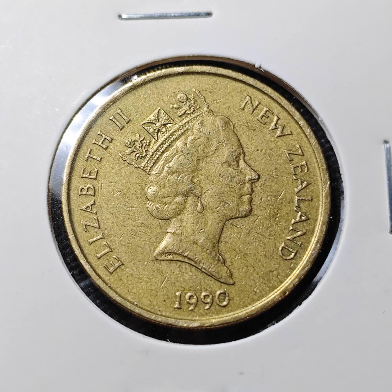 KK钱币收藏小铺   第405期 2月预留时间 周末发货 1990新西兰2元 