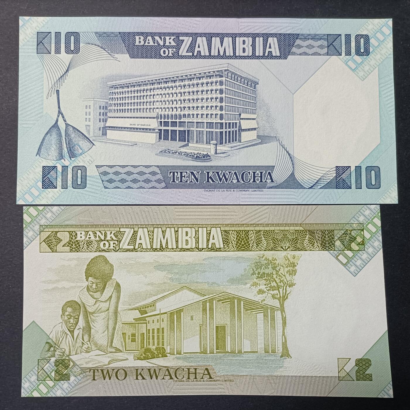 【游宝拍卖】丙午马年第11期 赞比亚 2张 全新UNC