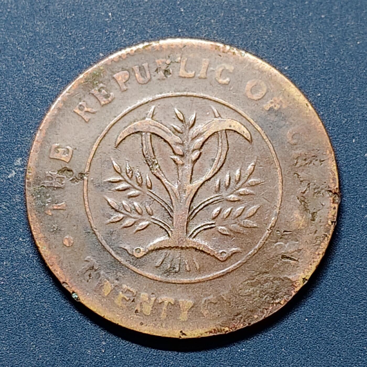 【全场包邮】纯粹捡漏拍510场 【铜元】中国中华民国湖南省造当二十文铜元