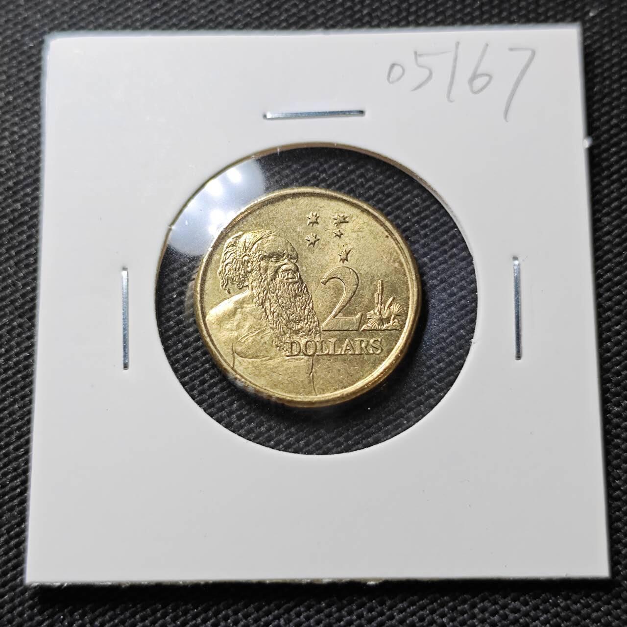 KK钱币收藏小铺   第405期 2月预留时间 周末发货 2022澳大利亚土著人2元 