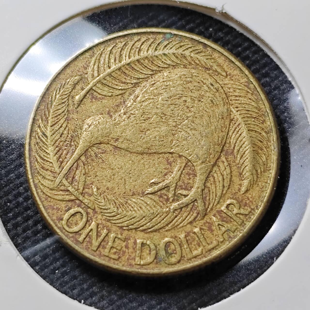 KK钱币收藏小铺   第405期 2月预留时间 周末发货 1990新西兰1元 