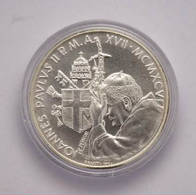 观钱 近现代机制币拍卖No.004（全场顺丰包邮）  - 梵蒂冈 1995 年国际妇女年 500 里拉银币