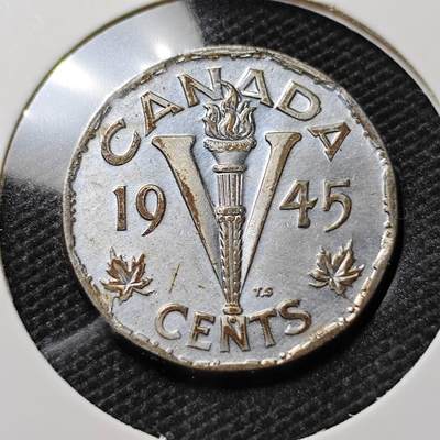 KK钱币收藏小铺   第405期 2月预留时间 周末发货 - 1945加拿大5分 