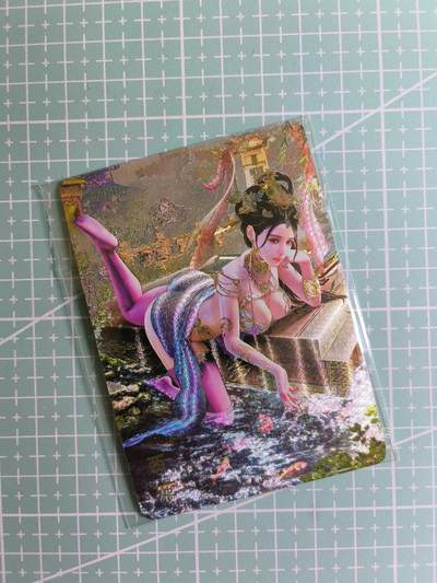 C先生卡牌 第24期  零抽层收拍品，送拍加微私聊 - 【折光】燎原文化×巴丁《绝色绘卷》西施 三渐变