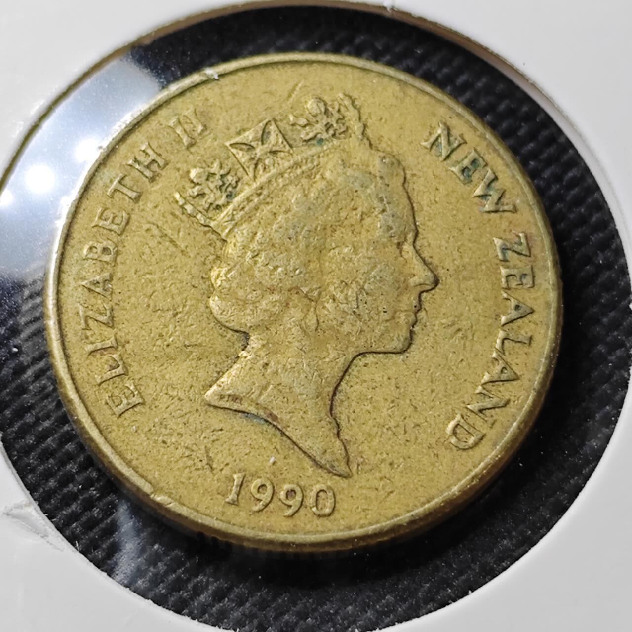 KK钱币收藏小铺   第405期 2月预留时间 周末发货 1990新西兰1元 