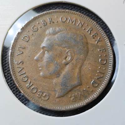 KK钱币收藏小铺   第405期 2月预留时间 周末发货 - 1943澳大利亚1便士 