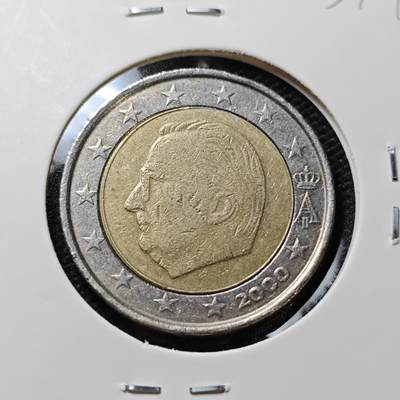 KK钱币收藏小铺   第405期 2月预留时间 周末发货 - 2000比利时2欧元