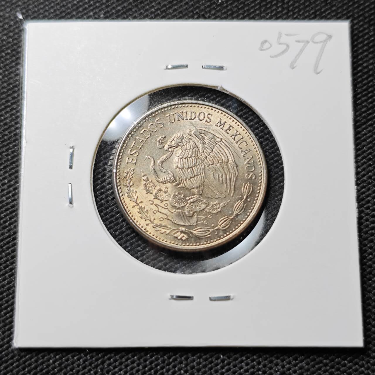 KK钱币收藏小铺   第405期 2月预留时间 周末发货  1984墨西哥50比索 好品