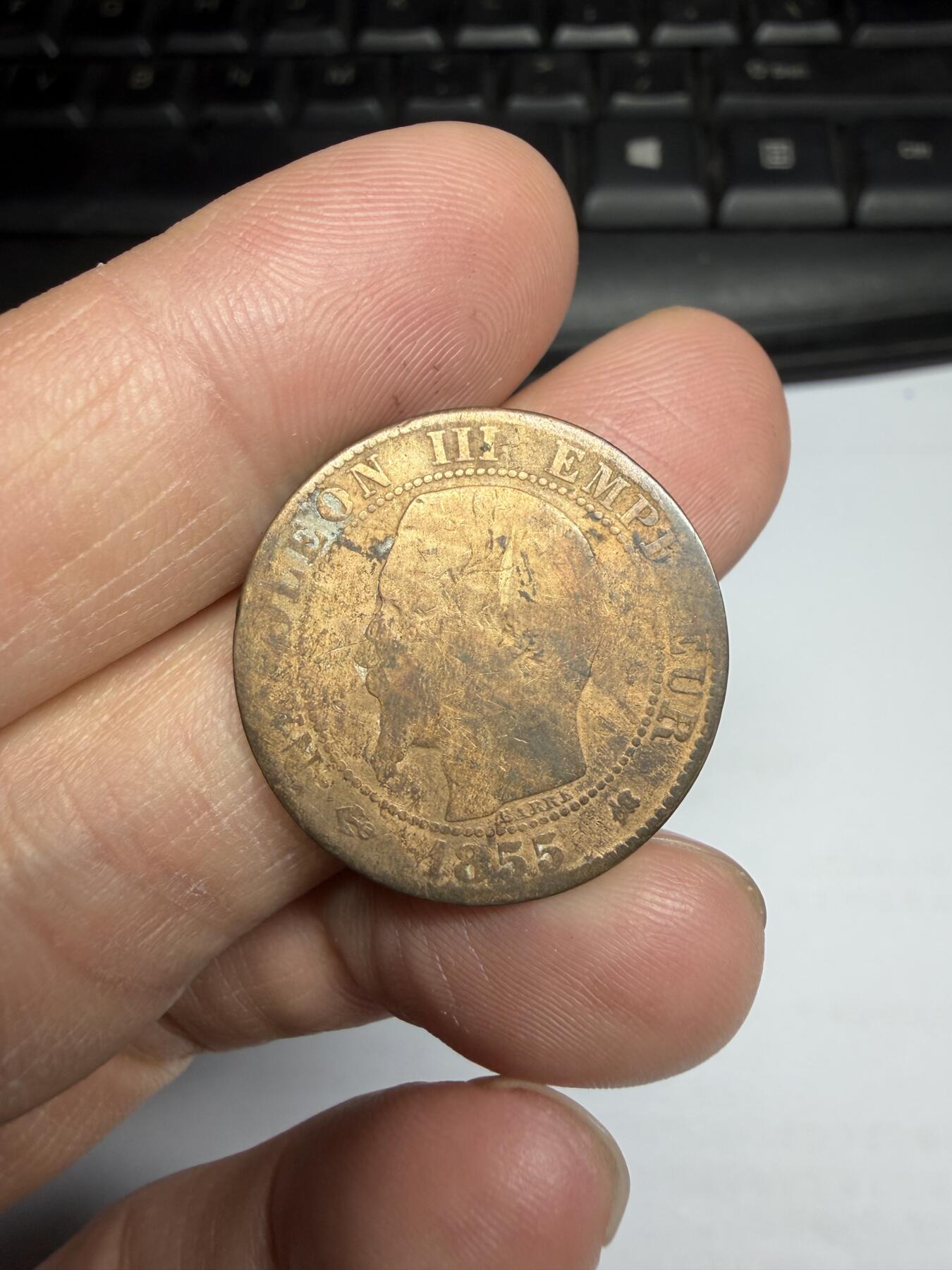 2026年集古藏今外币拍卖第三期-第2场—（总第312拍），可以寄存60天，满160元包邮。 1855年法国5分