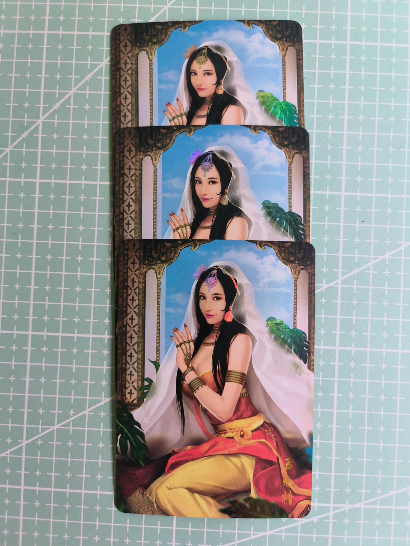 C先生卡牌 第24期  零抽层收拍品，送拍加微私聊 【彩闪】燎原群芳录—玉兔精 三渐变