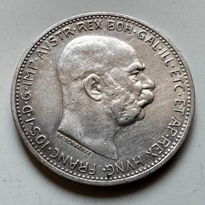 🌹外币初藏🌹🐯2026年第28场   每周二四六晚8️⃣点 接代拍 - 奥地利1912弗朗茨约瑟夫一世 1克朗银币 83.5%银 5.0g 23mm