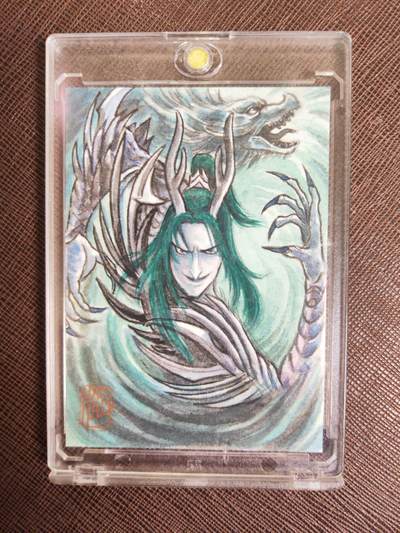 阳大大卡牌拍卖第104期（持续收拍品，周五晚上九点截拍，进群福利早知道） - 【手绘卡】顶流画师 卢艺丰 魔童闹海 龙王敖顺