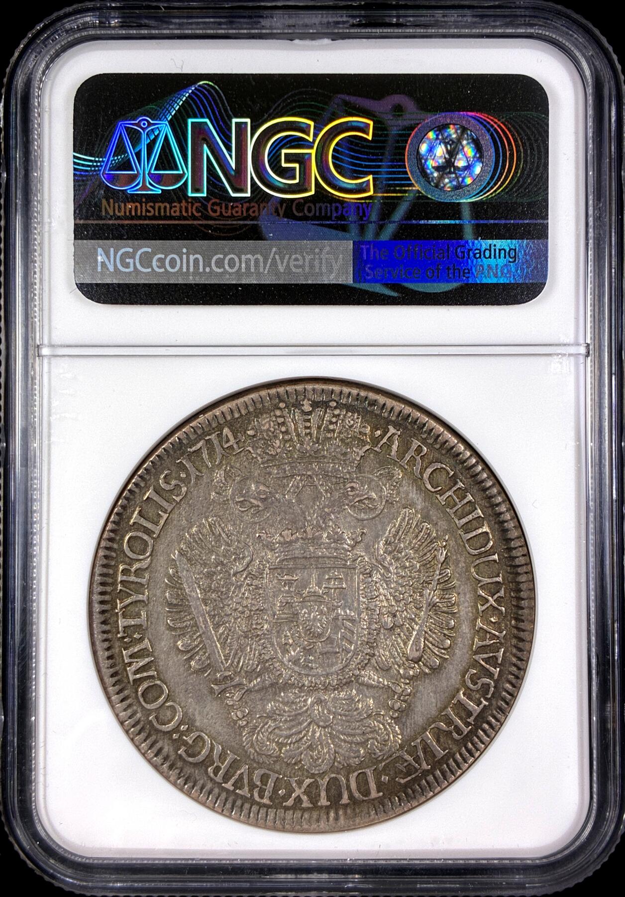 【雨安】【直播拍卖】【第0128期-评级币章】2026-03-14 周六 19:30 (金价1145, 银价22.39) [评级欧洲] Austria 奥地利 1泰勒 KM#1570 DAV-1051 (1714-1718) 查理六世 1714年  NGC-AU58 原味欧洲淡美包浆