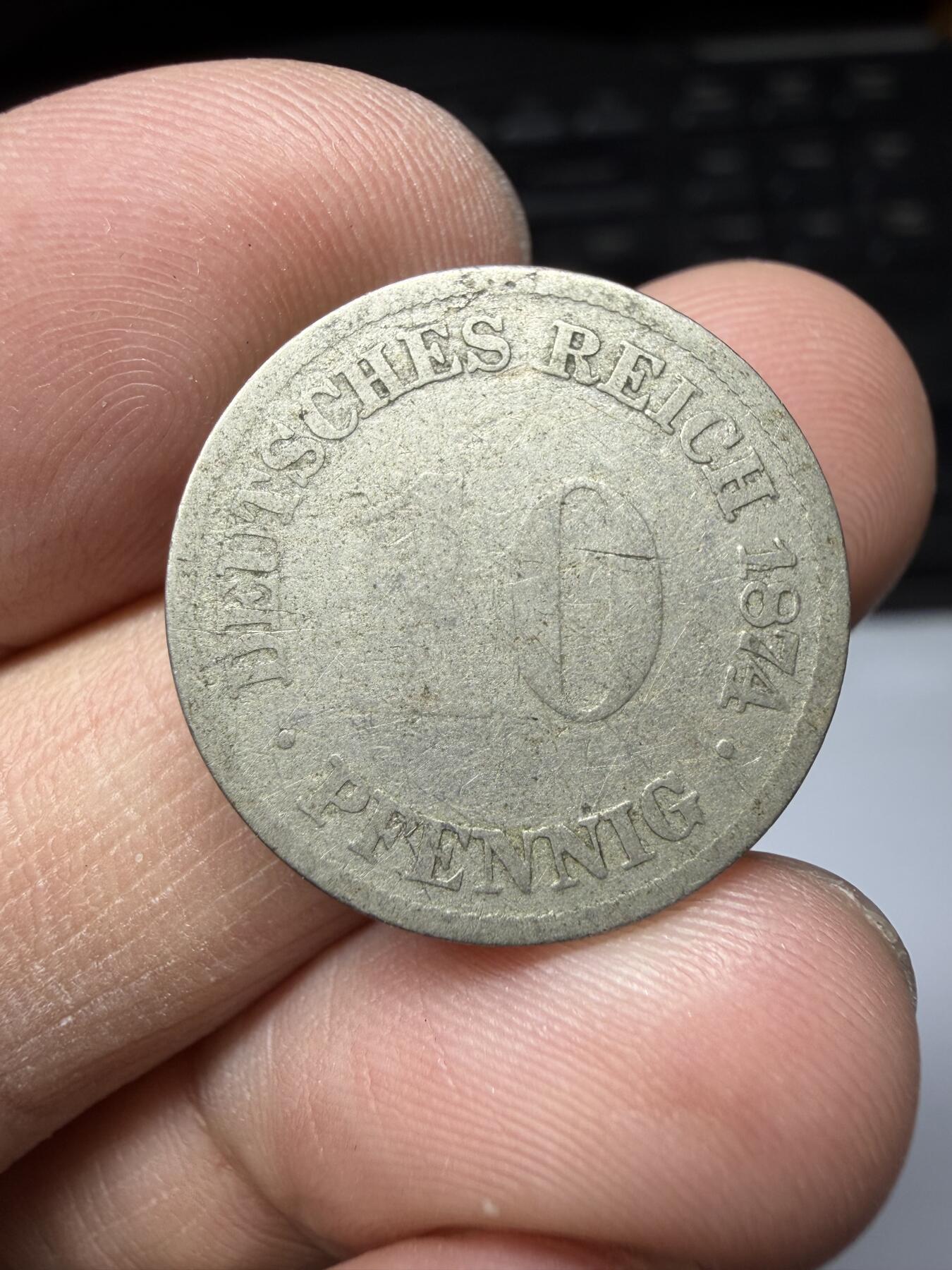 2026年集古藏今外币拍卖第三期-第2场—（总第312拍），可以寄存60天，满160元包邮。 1874年德国10芬尼