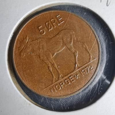 沼泽如烟--第1019场 - 挪威1972年5欧尔