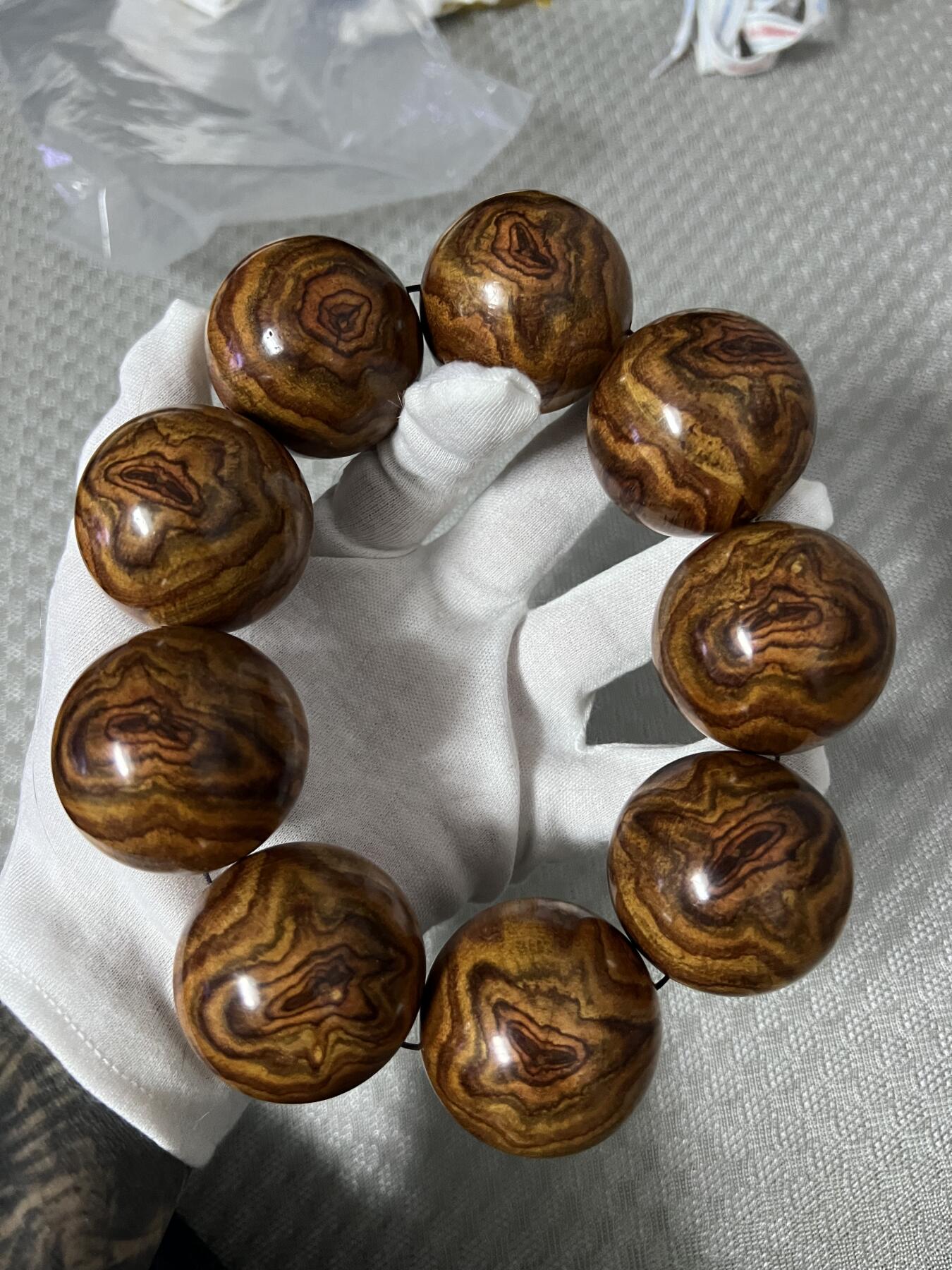 零元拍：超豪华鬼脸海南黄花梨大手持，44MM。太霸气了