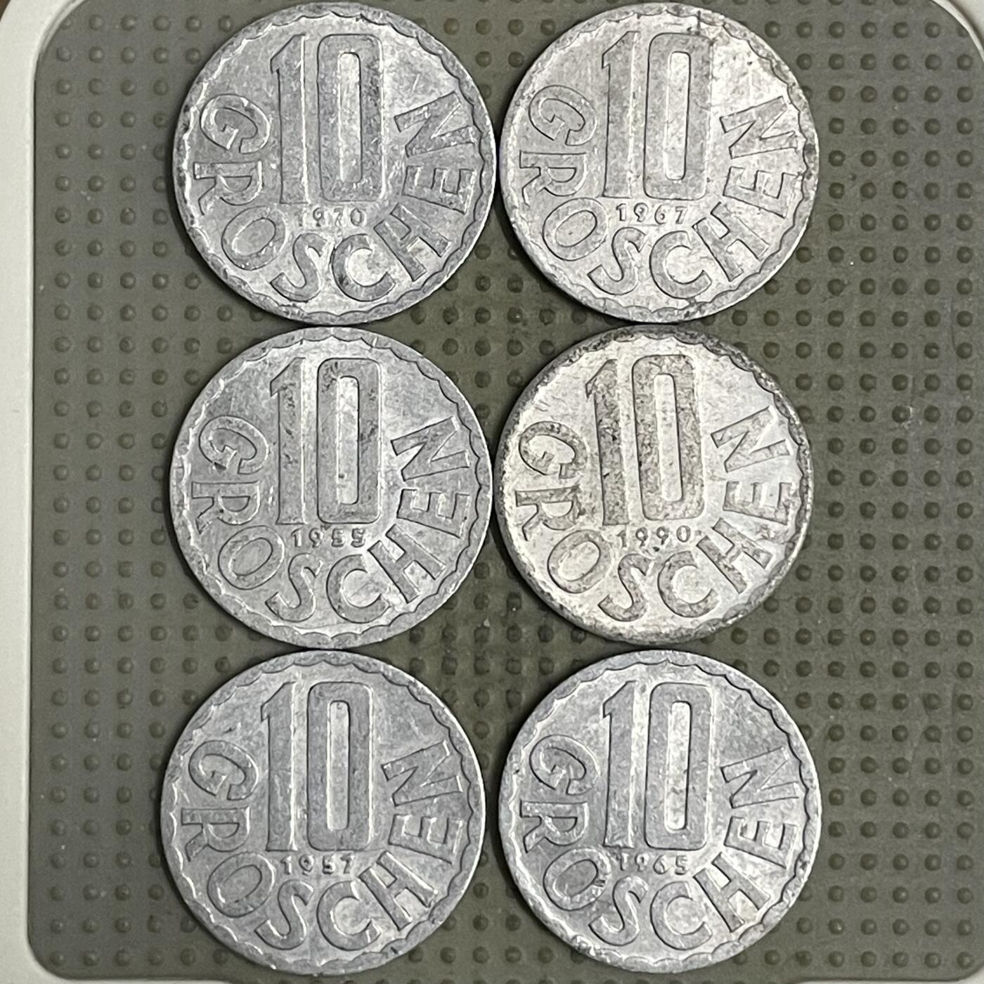 2026年第33场各国散币拍卖（总第183场） 奥地利10格罗申6枚